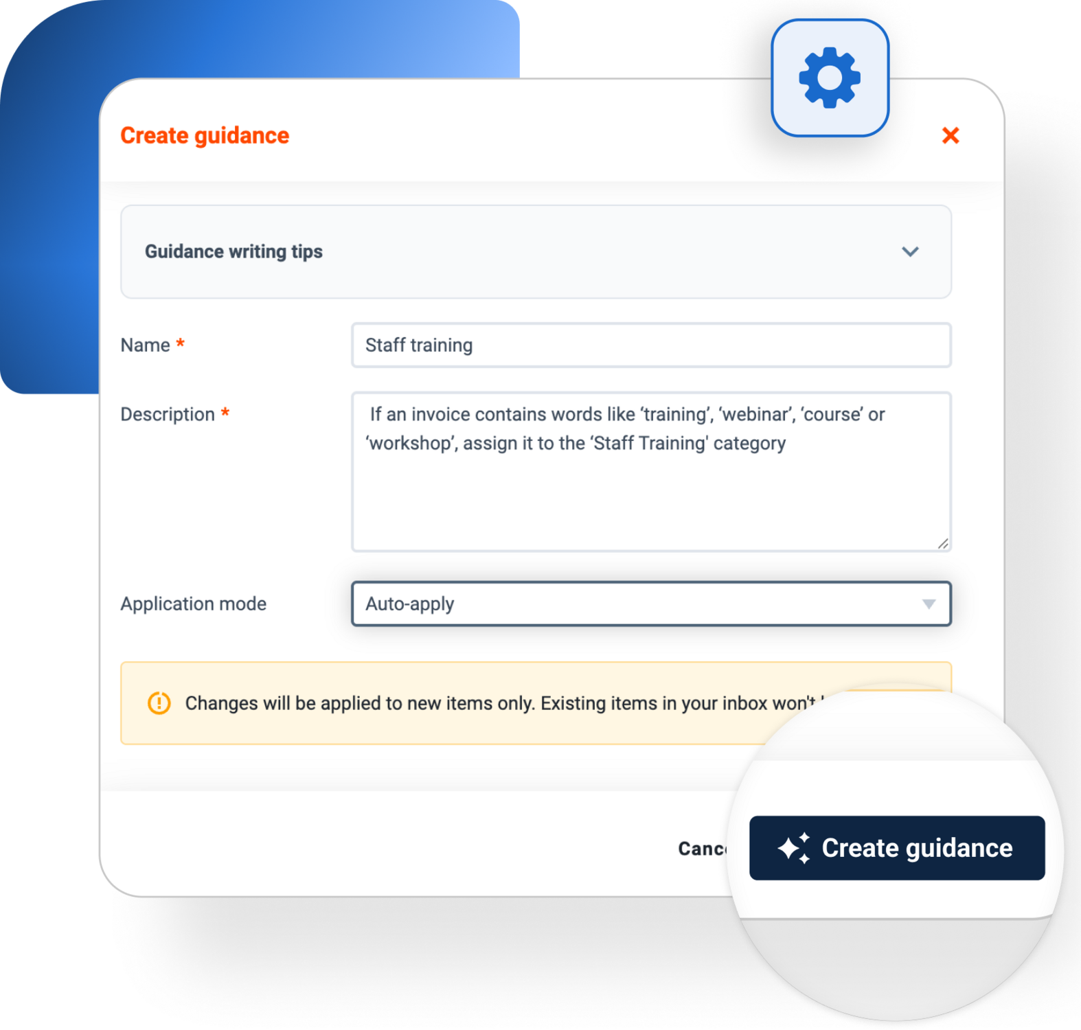 Creating automation rule in Dext 's bookkeeping ai agent – AI Assist