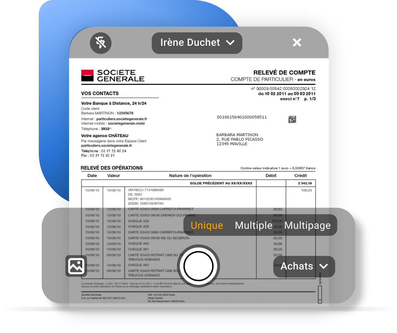 Utiliser notre OCR pour l'extraction des relevés bancaires