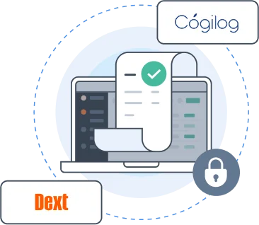Visuel intégration logicielle entre Dext et Cogilog